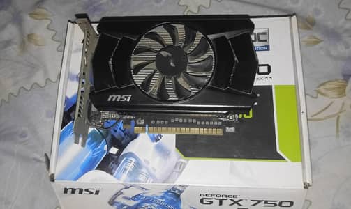 GTX 750 Oc Edition with box for sale