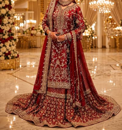 Zauq Brand Bridal Dress | Wedding Dress | Bridal Lehnga | Bridal maxi