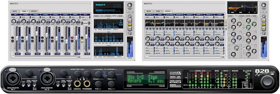 The MOTU 828 mkII Mark 2 Audio Interface