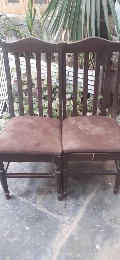 2 x Wooden Dining Chairs