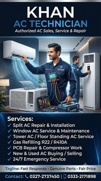 AC Repair, Installation & Gas Filling Services in Karachi