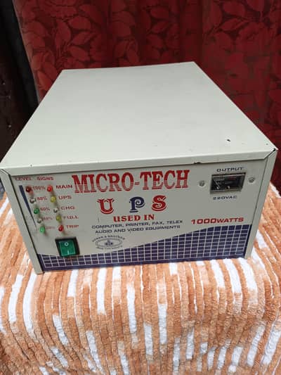 Micro-Tech UPS 1000 Watts | Good Working Condition