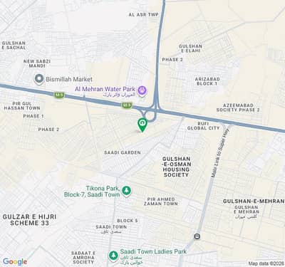 Get In Touch Now To Buy A 120 Square Yards Residential Corner Plot In Saadi Garden Karachi