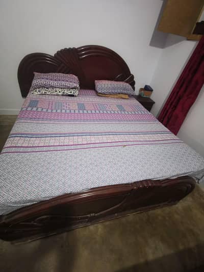 Bed With side table for sale