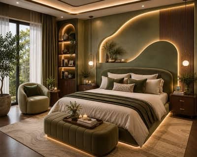 Bedroom Wall/ Media Wall/Molding wall /Mirror Wall /Feature  wall