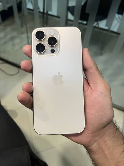 Apple iPhone 16 Pro Max - Desert Titanium with box