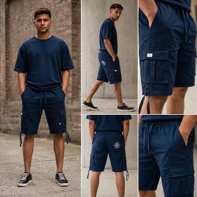 Unisex Urban Utility Cargo Shorts. .