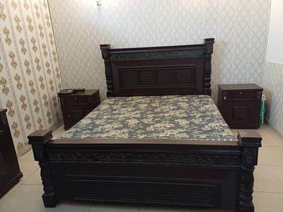 king size bed set with dressing table for sale