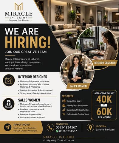 Saleswoman &Interior Designer