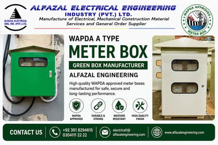 WAPDA Approved A Type Meter Box | Green Meter Security Box Manufactur