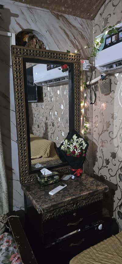 Bed and Dressing Table for sale