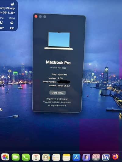 MacBook Pro 14” M3 | 8GB RAM | 1TB SSD | Battery 96% | Like New