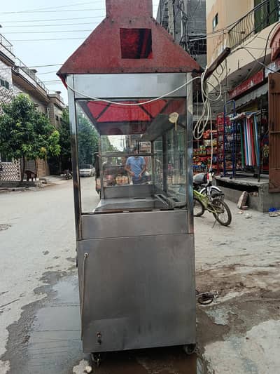 Burger & Shawarma Food Cart – Stainless Steel