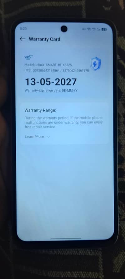 Infinix Smart 10 4+4 to 64