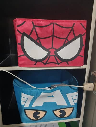 super hero themed boys room decore