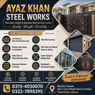 MODERN IRON MAIN GATE | STEEL GATE | STEEL STAIRS