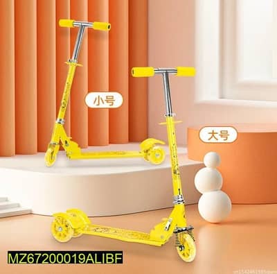 kids scooter yellow Flashing wheels 6 -14 years all free delivery