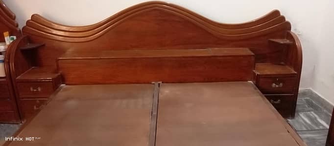 Used Solid Wood Showcase Or Bed Cabinet – Excellent Condition