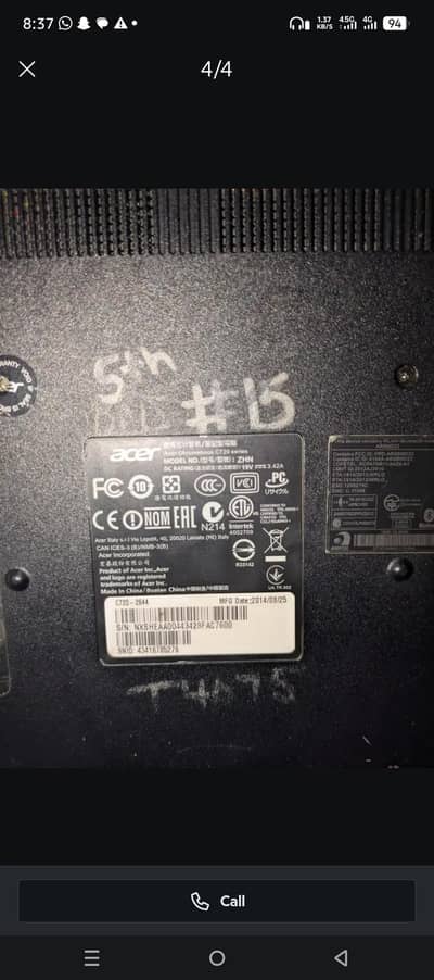 Acer crome book