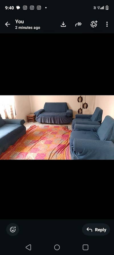 7 seater sofa set with master foam seat and cushion