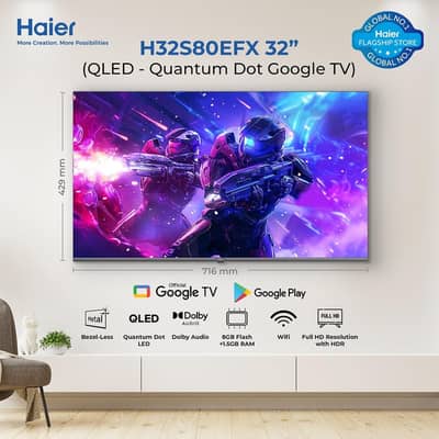 Haier 32 inch QLED Smart Led
