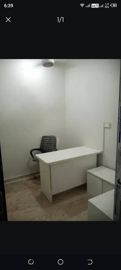 Furnished Seperate office space with Common Washroom available for rent.