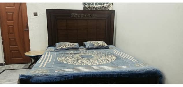 Solid Wood Double Bed  | King Size Wooden Bed with | Heavy Bed | Used