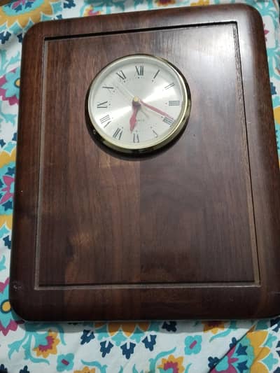quartz imported wooden clock