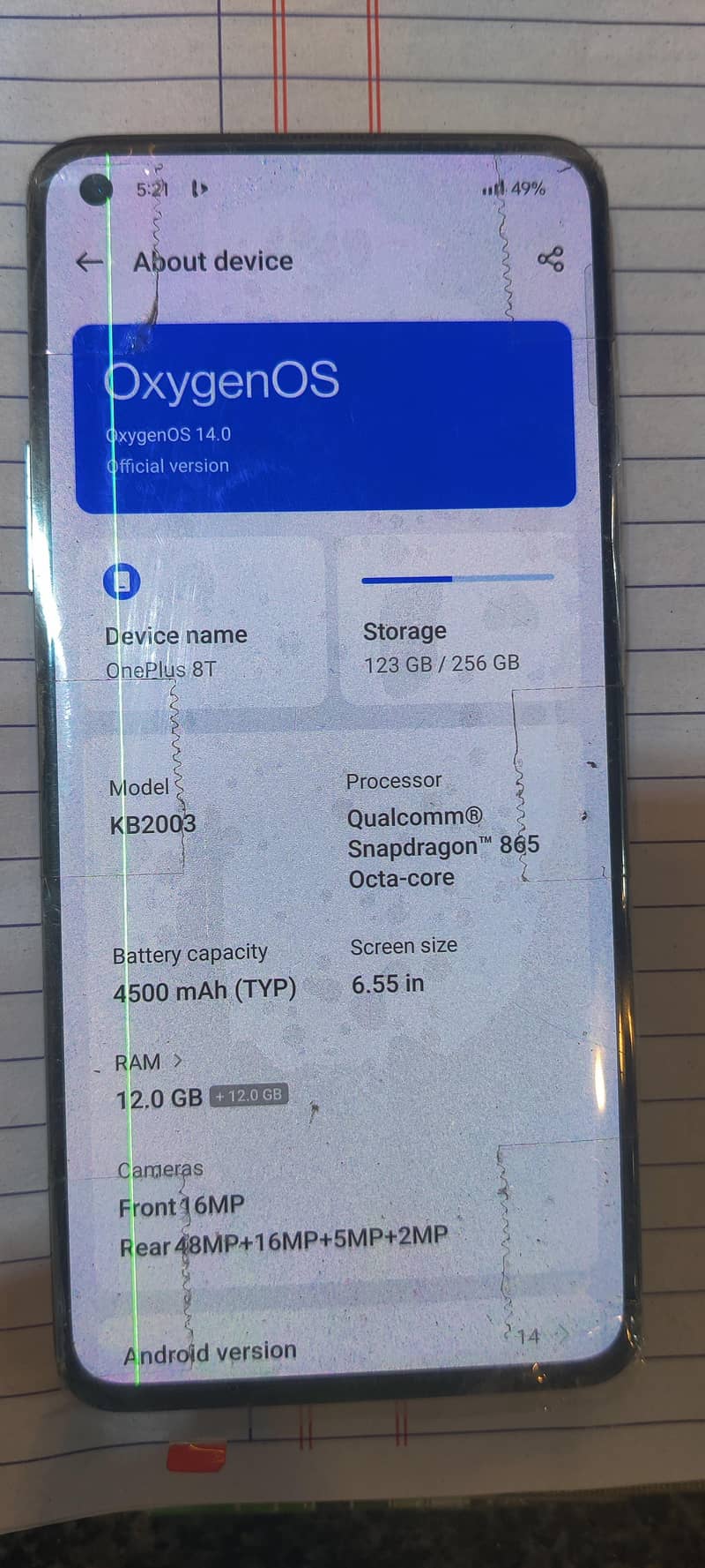 One Plus 8T 4