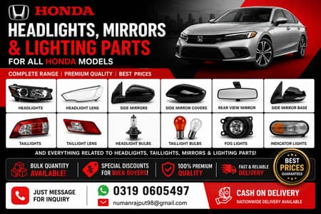 Premium Honda Headlights, Taillights, Mirrors & Lighting Parts