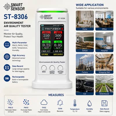 Environment Air Quality Tester price in pakistan  ST8306 Smart Sensor