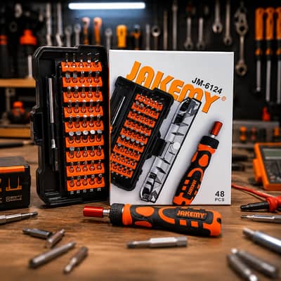 JAKEMY JM-6124 45 in 1 Ratchet Screwdriver Set In Pakistan