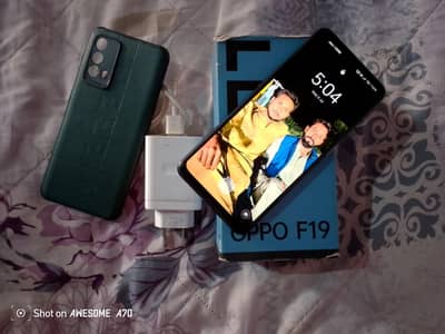 OPPO F19 6/6 128 Front Finger Full Box Original mobile
