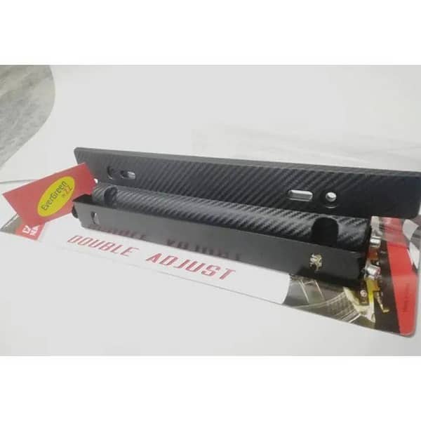 CAR NUMBER PLATE FRAME TILTER CARBON-FIBER BLACK COLOR