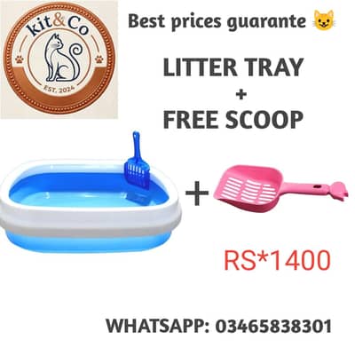 Imported Litter tray+ free scoop