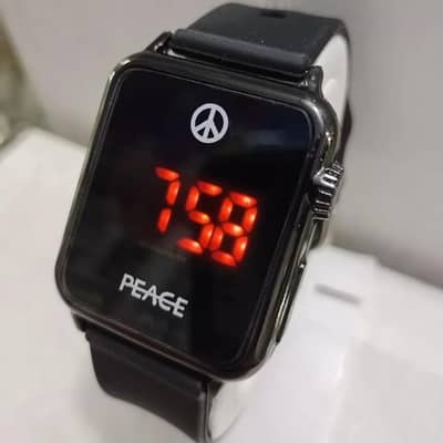 Modern Bluetooth Smart watch with LED Display & Silicon Strap
