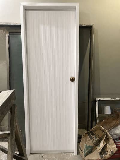 Vinyl/pvc door with frame