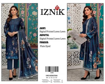 IZMiK 3 pcs printed lawn suit