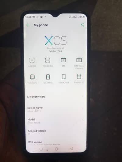 Infinix hot 11 original dy 4 128