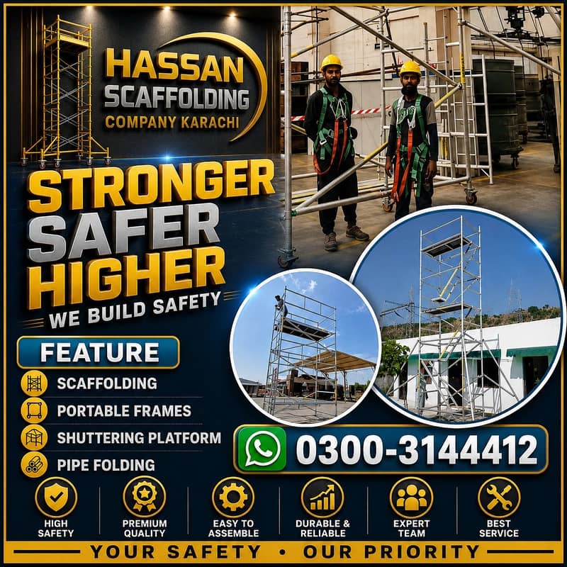 SCAFFOLDING - MOVEABLE PLATFORM - H FRAMES - SHUTTERING - PIPE 17