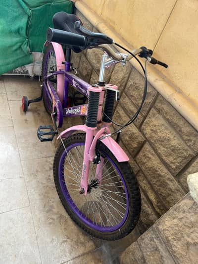 Girl Bicycle with training wheels ( 16 inch )