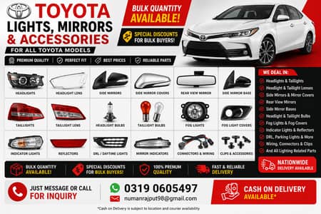 Premium Toyota Headlights, Taillights, Mirrors & Lighting Parts