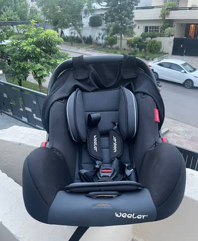 Imported Weeler Baby Carry Cot & Car Seat - Black/Grey