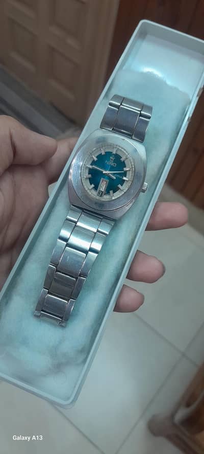 NINO Swiss automatic 21 jewels Bloue dial japan movement