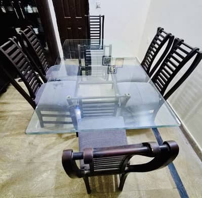 Dining table with 6 chairs