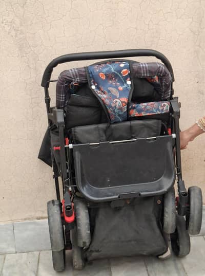 Black baby Pram