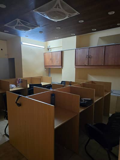 Sami furnished office for rent 550sqft in shahar e Faisal .