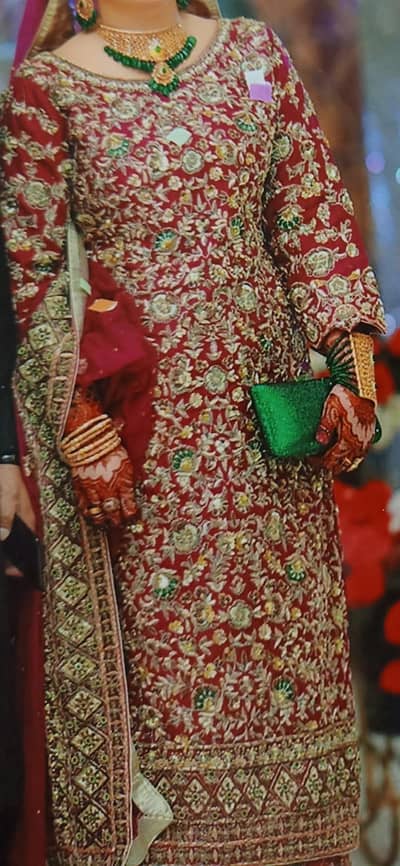bridal lengha| wedding barat | aiza brand