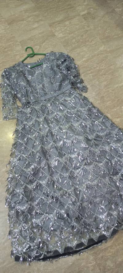 chiffon net maxi