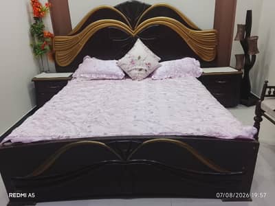 bed set wooden